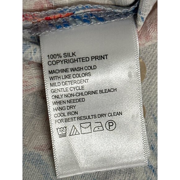 Tommy Bahama Men's Cape Hibiscus Floral Silk Short Sleeve Shirt Dark Gravel M - Picture 6 of 6